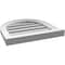 Ekena Millwork Round Top Surface Mount PVC Gable Vent: Functional, w/ 2"W x 2"P Brickmould Sill Frame, 18"W x 18"H GVPRT18X1803SF - alternate 2